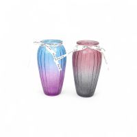 Ваза стеклянная Градиент h20 х d7 см, FA58-12