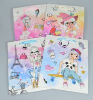 Сумка бумажная 23 х 18 х 10 см, Модница микс, W3-3 - вид 1 миниатюра