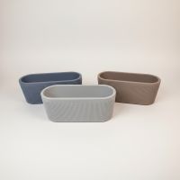 Кашпо пластиковое с дренажной системой Овальное h20 х 50 х 20 см, FA57-29