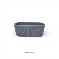 Кашпо пластиковое с дренажной системой Овальное h20 х 50 х 20 см, FA57-29 - вид 2 миниатюра