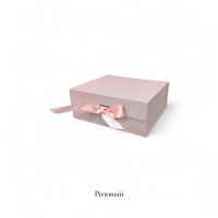 Коробка прямоугольная складная с бантом h8 х 20 х 18 см, FA54-19 - вид 7 миниатюра