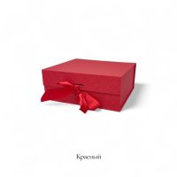 Коробка прямоугольная складная с бантом h8 х 20 х 18 см, FA54-19 - вид 3 миниатюра