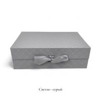 Коробка прямоугольная складная с бантом h9 х 28 х 20 см, FA54-20 - вид 5 миниатюра