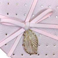 Коробка Сердце с тиснением, набор из 3 шт, светло-розовый, FA54-54 - вид 2 миниатюра