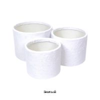 Коробка цилиндр без крышки, набор из 3 шт, искусственный мех, FA54-58 - вид 1 миниатюра