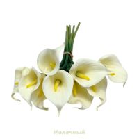 Калла искусственная h32 см, букет из 9 шт, FA51-28 - вид 4 миниатюра