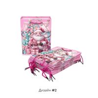 Сумка бумажная 23 х 18 х 10 см, Санта с подарками, 12 шт, FA39-91 - вид 1 миниатюра