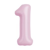 Шар фольгированный Цифра 40"/102 см, зефир - вид 8 миниатюра