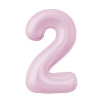 Шар фольгированный Цифра 40"/102 см, зефир - вид 9 миниатюра