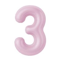 Шар фольгированный Цифра 40"/102 см, зефир - вид 10 миниатюра