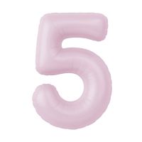 Шар фольгированный Цифра 40"/102 см, зефир - вид 2 миниатюра