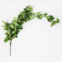 Ветка кленовая искусственная h75 см, зеленый, M32-11 - вид 1 миниатюра