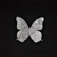 Бабочка из пенопласта с блеском 20 см - вид 1 миниатюра