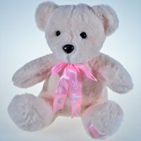 Мягкая игрушка Мишка розовый, 20 см, W7-3 - вид 1 миниатюра
