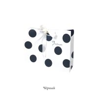 Сумка бумажная горизонтальная 25 х 32 х 12 см, Горох, 12 шт, белый, FA54-41 - вид 6 миниатюра