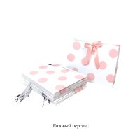 Сумка бумажная горизонтальная 25 х 32 х 12 см, Горох, 12 шт, белый, FA54-41 - вид 7 миниатюра