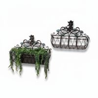Цветник металлический подвесной Ангел h18(40) х 55 х 18 см, коричневый, FA59-55