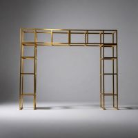 Арка металлическая модульная h238 х 202 х 29,5 см, золото, FA59-74