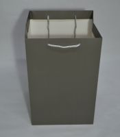 Сумка бумажная с широким дном 45 х 28 х 25 см, серый, Z6-7 - вид 1 миниатюра