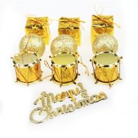 Игрушка новогодняя декоративная Merry Christmas, набор микс, 9 шт, W34-13 - вид 1 миниатюра