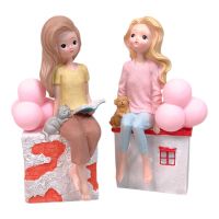 Фигурка с подсветкой Девочка h21 см, полистоун, FA34-13 - вид 1 миниатюра