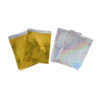 Пакет с клеевым клапаном Голография металл 36(+4) х 28 см, 50 шт, FA39-3