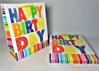 Сумка бумажная 23 х 18 х 10 см, Happy Birthday - вид 1 миниатюра