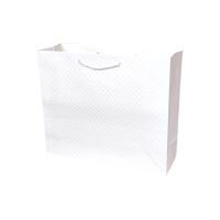 Сумка бумажная горизонтальная с тиснением 26 х 32 х 11 см, Однотонный микс, 12 шт, FA55-74 - вид 5 миниатюра