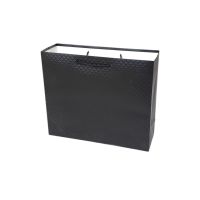 Сумка бумажная горизонтальная с тиснением 32 х 38 х 12 см, Однотонный микс, 12 шт, FA55-75 - вид 1 миниатюра