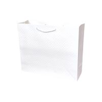 Сумка бумажная горизонтальная с тиснением 32 х 38 х 12 см, Однотонный микс, 12 шт, FA55-75 - вид 4 миниатюра