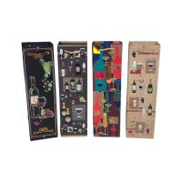 Сумка бумажная под бутылку 38 х 11 х 11 см, 12 шт, FA55-33