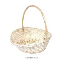 Корзина овальная 52 х 44 х h18(54) см, натуральный, БМ
