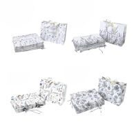 Сумка бумажная горизонтальная 20 х 25 х 10 см, Ботаника, 12 шт, FA55-5