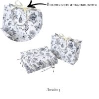 Сумка бумажная горизонтальная 20 х 25 х 10 см, Ботаника, 12 шт, FA55-5 - вид 8 миниатюра