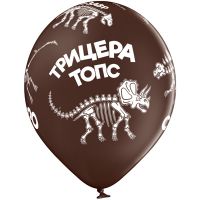 Надувные шары Дино Скелеты 14", 25 шт - вид 2 миниатюра