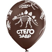 Надувные шары Дино Скелеты 14", 25 шт - вид 1 миниатюра