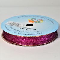 Лента тканная Металлик 2 см x10 м - вид 1 миниатюра