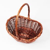 Корзина 21 х 44 х 54 см, №4, овальная, коричневый, W69-1 - вид 1 миниатюра
