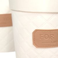 Коробка цилиндр For you, набор из 3 шт, ванильный, FA54-57 - вид 1 миниатюра