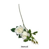 Роза ветка искусственная h62 см, FA51-7 - вид 2 миниатюра