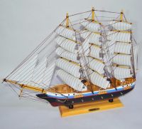 Корабль с парусами h46 см х 60 см, W96-24 - вид 1 миниатюра