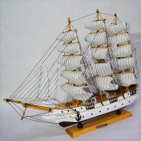Корабль с парусами h46 см х 60 см, W96-24 - вид 5 миниатюра