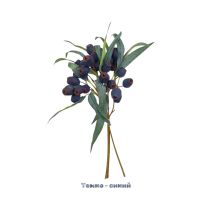 Эвкалипт ветка с ягодами искусственный h32 см, 3 шт, зеленый, FA51-31 - вид 1 миниатюра
