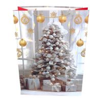 Сумка бумажная 70 х 50 х 20 см, Новогодний дизайн, 12 шт, FA39-56