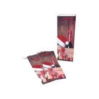 Сумка бумажная под бутылку 35 х 12 х 9 см, Новогодний дизайн, 12 шт, FA39-26 - вид 1 миниатюра