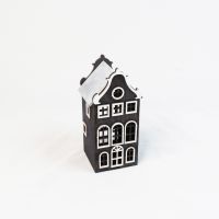 Интерьерный домик Амстердам, 100 х 90 х h200 мм, темный графит, S - вид 1 миниатюра