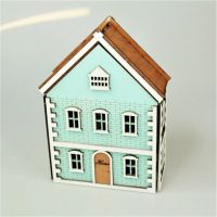 Интерьерный домик Женева бирюзовый, 170 х 72 х h230 мм, S - вид 1 миниатюра