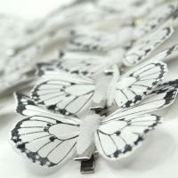Бабочки на прищепках 12 см, 12 шт - вид 2 миниатюра