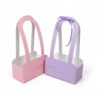 Коробка прямоугольная складная с высокой ручкой h11(34) х 19 х 9 см, 10 шт, FA54-33