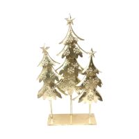 Декоративная композиция Зимняя сказка, металл, золото, FA42-32 - вид 1 миниатюра